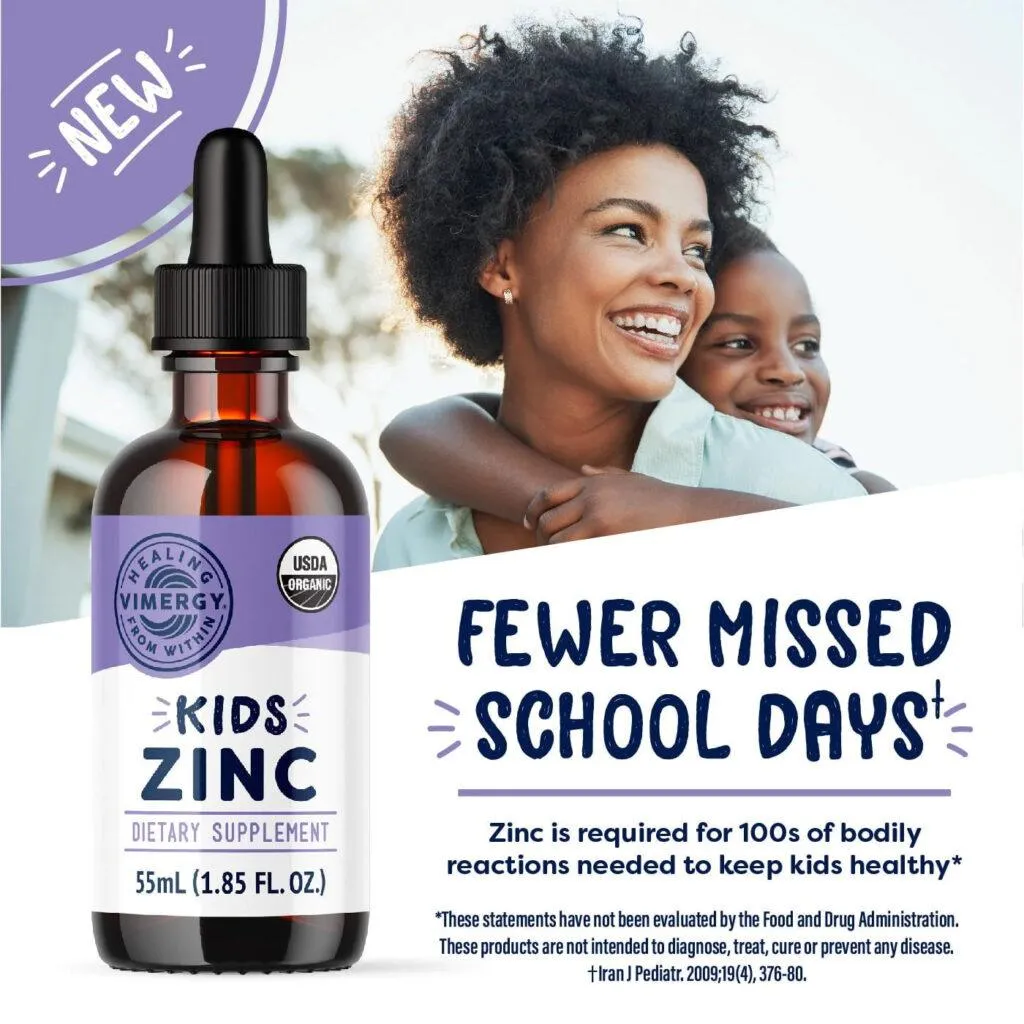 Vimergy Kids Organic Liquid Zinc 55ml