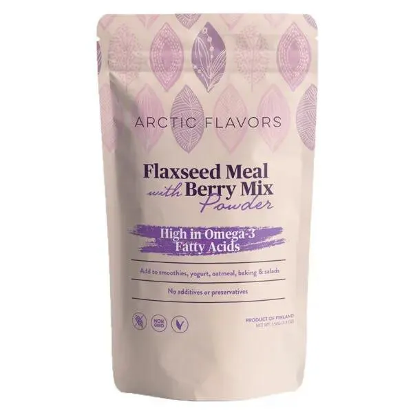 Arctic Flavors flaxseed meal with berry mix powder 150g